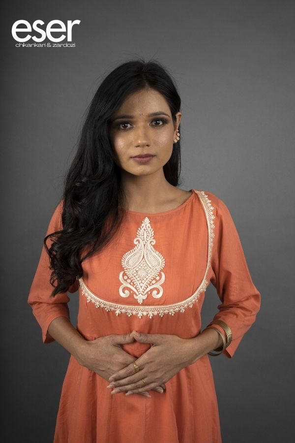 Terracotta Kalidar Angarkha | Eser