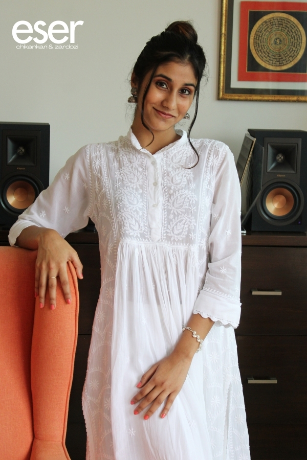 White Kali Kurta | Eser